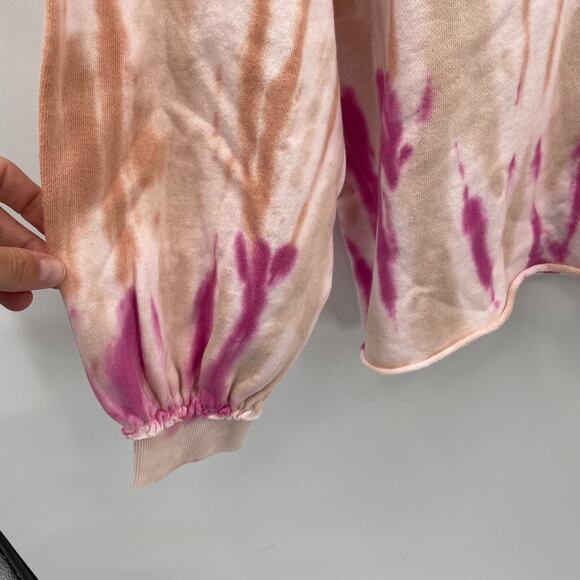 Z SUPPLY NWT Evereve Tempest Tie Dye Raw Hem Pullover Sweatshirt // XS - Picture 8 of 12